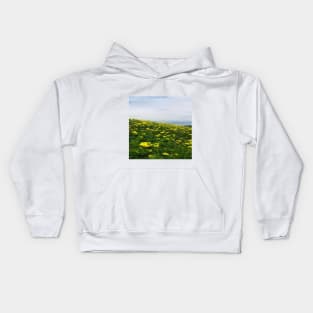 Bright flower blooms Kids Hoodie